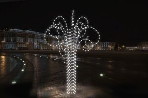 Световая конструкция "Световой фонтан"