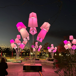 Световая инсталляция серия Геометрические цветы UNI HAUSS