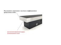 Линейный архитектурный светильник серии DALI UNI-104 H-600мм 19W IP65 220V Uni Hauss